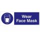 Safety Sign Store FS611-1029AL-01 Wear Face Mask Sign Board