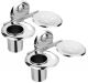 Osian CT-3092 Stainless Steel Soap Dish Set with Tumbler Holder, Series Creta, Length 9.5, Width 5