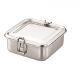 Generic Stainless Steel Square Shape Bento Lunch Box, Dimension 14.5 x 14.5 x 5cm