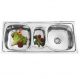 Kohinoor Kitchen Sink, Shape DBMB 2, Overall Size 41 x 20 x 8inch, Series Daffodil