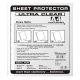 WorldOne LF005 Thick Sheet Protector (Universal Punch-100+100), Size A/4