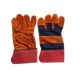 Fire Equipment Engineers Canadian Leather Hand Gloves, Size 10inch, Color Blue
