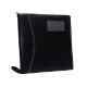 Heady Daddy Black Executive Leather File Folder Pack, Number of Slots 20, Color Black, Paper Type A4