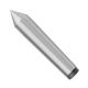 Groz DCT/1H Dead Centre (Half) Carbide Tipped, Body Dia 12.2mm, Length 80mm, Morse Taper Outside MT1