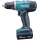 Makita DF347DWE Cordless Driver Drill, Torque 30/15Nm, Capacity 10mm, Speed 0-1400/400rpm, Weight 1.4kg, Voltage 14.4V