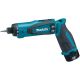 Makita DF010DSE Cordless Driver Drill, Torque 3.6/5.6Nm, Speed 0-200/650rpm, Weight 0.55kg, Voltage 7.2V