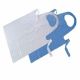 Shiva Industries SI-WAD White Apron-Disposable Poly, Color Blue, Weight 0.6kg
