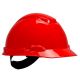 3M 45973-00001 XLR8 Ratchet Suspension Hard Hat, Color Red