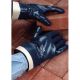 Samarth Nitrile Dipped Hand Gloves, Color Blue