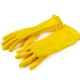 Partek Rubber Hand Gloves, Color Yellow