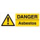 Safety Sign Store CW205-1029PC-01 Danger: Asbestos Sign Board