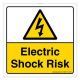 Safety Sign Store CW312-105PC-01 Electric Shock Risk Sign Board