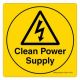 Safety Sign Store CW316-105PC-01 Clean Power Supply Sign Board