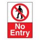 Safety Sign Store CW619-A3AL-01 No Entry Sign Board