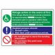 Safety Sign Store CW622-A3AL-01 Evacuation For Disabled Sign Board