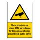 Safety Sign Store CW705-A3PC-01 Cctv Warning Sign Board