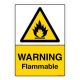 Safety Sign Store CW711-A3PC-01 Warning: Flammable Sign Board