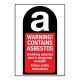 Safety Sign Store CW712-A3AL-01 Warning: Asbestos Sign Board