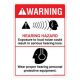 Safety Sign Store DS107-A6V-01 Warning: Hearing Hazard Sign Board