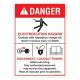 Safety Sign Store DS302-A6V-01 Danger: Eletrocution Hazard Sign Board