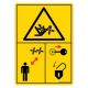 Safety Sign Store DS406-A6V-01 Danger: Entanglement Hazard Sign Board