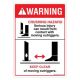 Safety Sign Store DS407-A6PC-01 Warning: Crushing Hazard-Jacks Sign Board