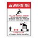 Safety Sign Store DS409-A4PC-01 Warning: Falling Material Hazard Sign Board