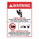 Safety Sign Store DS415-A6PC-01 Warning: Crushing Hazard-Cutouts Sign Board