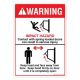 Safety Sign Store DS419-A6V-01 Warning: Impact Hazard Sign Board
