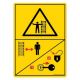 Safety Sign Store DS422-A6V-01 Danger: Entanglement Hazard-Bucket Wheel - Graphic Sign Board
