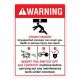 Safety Sign Store DS439-A6PC-01 Warning: Crush Hazard Sign Board