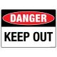 Safety Sign Store FS108-A4V-01 Danger: Keep Out Sign Board
