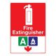 Safety Sign Store FS403-A4PC-01 Fire Extinguisher-Solid Sign Board