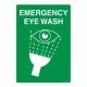 Safety Sign Store FS406-A4PC-01 Emergency Eye Wash Sign Board