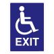 Safety Sign Store FS511-A4PC-01 Exit For Disabled Sign Board