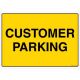 Safety Sign Store FS514-A4AL-01 Customer Parking Sign Board