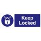 Safety Sign Store FS608-1029V-01 Keep Locked Sign Board
