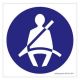 Safety Sign Store GS105-105PC-01 Caution: Wear Seat Belt Sign Board