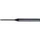 Swiss Tech SWT1657302A 2FL Long Reach Ball Nose Slot Drill Q-Coat, Diameter 0.60mm, Overall Length 35.0mm