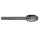 Totem FAC0200089 Cylindrical Left Hand Burr with Radius End, Head Dia 6mm, Head Length 20mm, Shank Dia 6mm, Type of Cut Deluxe