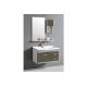 Elegant Casa PS-103 Bathroom Cabinet, Main Cabinet Size 800 x 480 x 460mm, Mirror Size 500 x 800mm, Side Cabinet 250 x 120 x 550mm, Material PVC