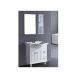 Elegant Casa PVC-210 Bathroom Cabinet, Main Cabinet Size 800 x 480 x 850mm, Mirror Size 750 x 120 x 800mm, Material PVC