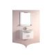 Elegant Casa PVC-218 Bathroom Cabinet, Main Cabinet Size 600 x 420 x 500mm, Mirror Size 700 x 600mm, Material PVC