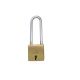 Harrison 0055 Lock with Long Shackle, Size 35mm, No. of Keys 2K, Lever/Pin 8L, Material Brass, Model 9TL/SW/M