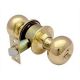 Harrison 0505 Bathroom Economy Pin Cylindrical Lock, Finish Gold Brass Sheet, Size 60mm, Lever/Pin 5P