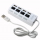 Moselissa USB 2.0 High Speed Hub 4 Port with Switch