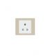 Anchor Roma 21113 Uni D Socket with Safety Sutter, Current Rating 10A