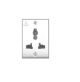 Anchor 14305 Penta Combi Socket, Current Rating 6A, Voltage 240V, Fequency 50hz, Color White