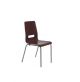 Wipro Mocha Breakout Zone Chair, Type Café, Understructure Sparkle Silver Powder Coated, Upholstery Bent Ply Mould + Double Side Re Engineered Venner