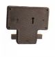Harrison 0374 Center Shutter Lock, Size 170 x 155 x 25mm, No. of Keys 2K, Lever/Pin 4L, Material Iron